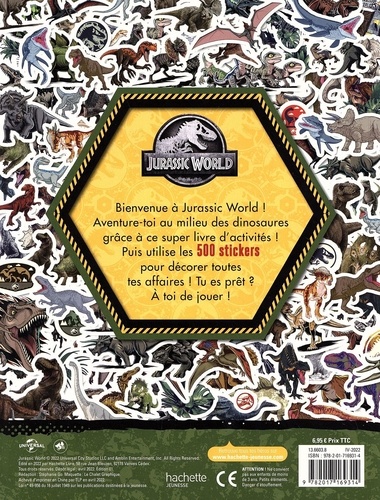 500 stickers Jurassic World