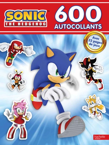Sweat à Capuche Sonic The Hedgehog - Autocollant Officiel SEGA Super Cool !