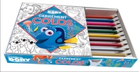  Hachette Jeunesse - Carrément colos Le Monde de Dory - Livre + 12 crayons de couleurs.