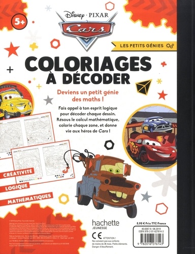 Cars. Coloriages à décoder