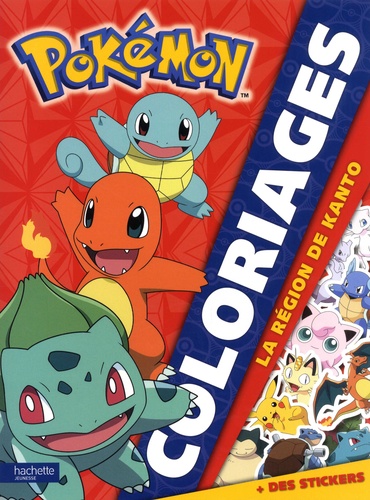  Hachette Jeunesse - Coloriages Pokémon - La région de Kanto.