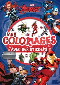 Téléchargez des ebooks pour kindle fire gratuitement Mes coloriages avec stickers Marvel Avengers 9782017045878 en francais