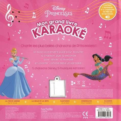 Mon grand livre karaoké Disney Princesses