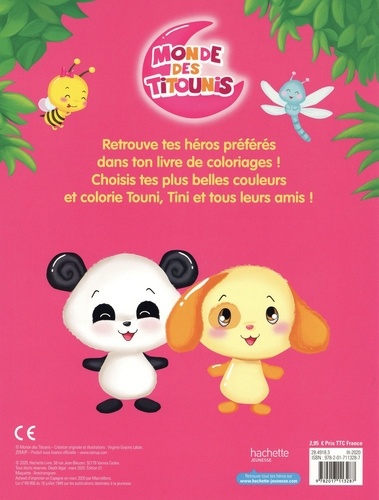 Mon Premier Livre De Coloriages Monde Des Titounis De Hachette Jeunesse Album Livre Decitre