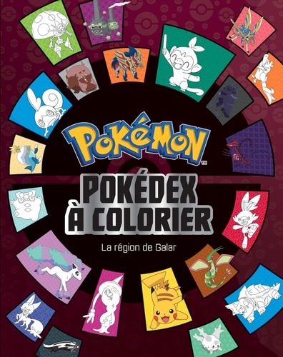 Pokédex à colorier Pokémon. La région de Galar