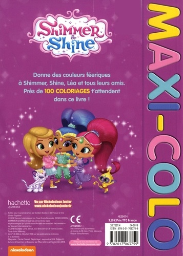 Shimmer and Shine de Hachette Jeunesse - Grand Format - Livre - Decitre