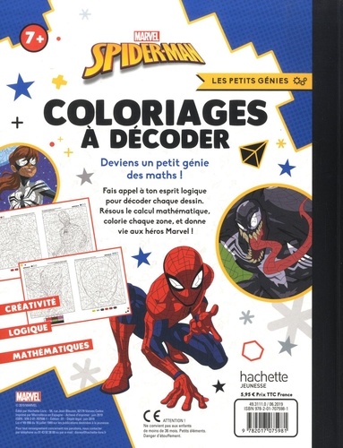 Spiderman. Coloriages à décoder