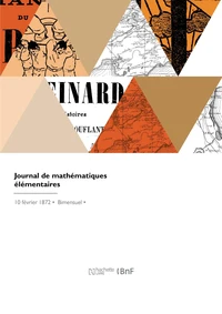Journal de mathématiques élémentaires