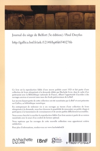 Journal du siège de Belfort 3e édition