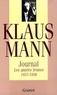 Klaus Mann - Journal / Klaus Mann Tome 1 - Les années brunes.
