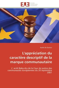 L'appre ciation du caracte re descriptif de la marque communautaire
