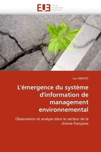  Janicot-l - L''émergence du système d''information de management environnemental.