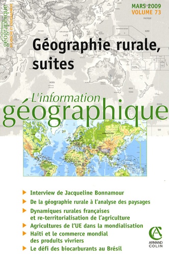 Nathalie Jouven - L'information géographique N° 73, Mars 2009 : L'information géographique.