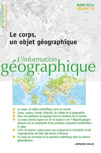 Vincent Coëffé - L'information géographique N° 78, Mars 2014 : Le corps, un objet géographique.