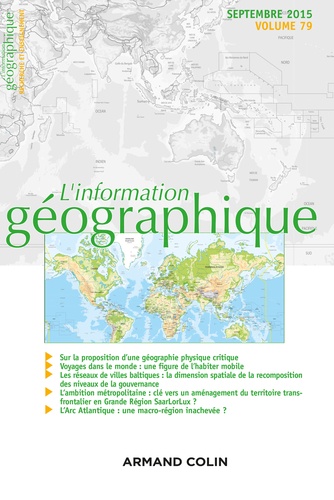 Isabelle Lefort - L'information géographique N° 79, septembre 2015 : .