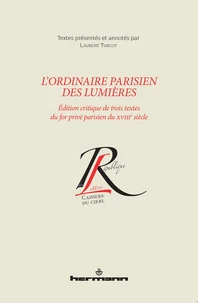 L'ordinaire parisien des Lumières
