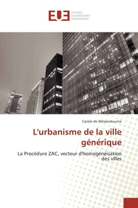 L'urbanisme de la ville générique