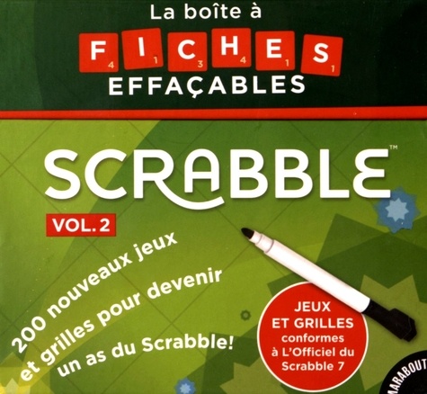 Fabrice Bouvier - La boîte à fiches effaçables Scrabble - Volume 2.