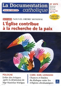 L'Eglise contribue à la recherche de la paix