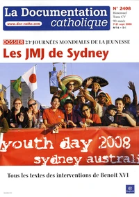 23e journées mondiales de la jeunesse, les JMJ de Sydney