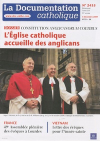 Jean-François Petit - La documentation catholique N° 2435, 6 décembre : L'Eglise catholique accueille des anglicans - Constitution Anglicanorum coetibus.