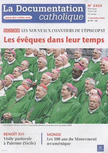 Jean-François Petit - La documentation catholique N° 2455 : Les évêques dans leur temps.