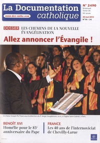 Jean-François Petit - La documentation catholique N° 2490, 20 mai 2012 : Allez annoncer l'Evangile !.