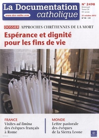 Jean-François Petit - La documentation catholique N° 2498, 21 octobre : Approches chrétiennes de la mort.