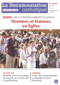 Jean-François Petit - La documentation catholique N° 2499, 4 novembre : Hommes et femmes en Eglise - Laïcs en responsabilité ecclésiale.