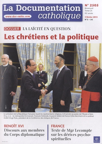 Jean-François Petit - La documentation catholique N° 2505, 3 février 2 : Les chrétiens et la politique.