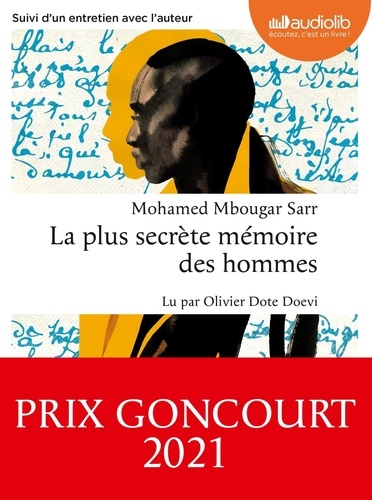 Mohamed Mbougar Sarr - La plus secrète mémoire des hommes. 2 CD audio MP3