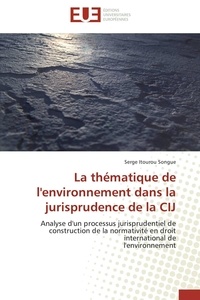 Songue serge Itourou - La thématique de l'environnement dans la jurisprudence de la CIJ - Analyse d'un processus jurisprudentiel de construction de la normativité en droit international de l.