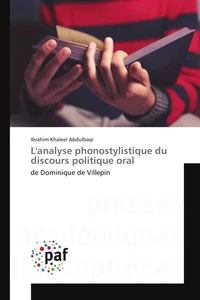 Lanalyse phonostylistique du discours politique oral