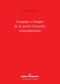 Giovanni Dotoli - Langage et langue de la poésie française contemporaine.