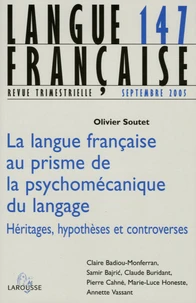La langue française au prisme de la psychomécanique du langage