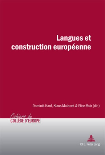 Dominik Hanf - Langues et construction européenne.