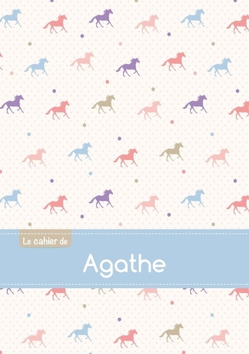  XXX - Le cahier d'Agathe - Blanc, 96p, A5 - Chevaux.