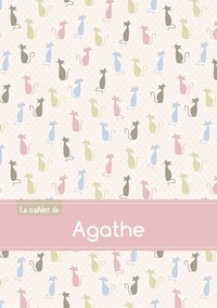  XXX - Le cahier d'Agathe - Petits carreaux, 96p, A5 - Chats.