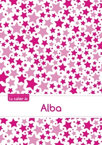 Le cahier d'Alba - Blanc, 96p, A5 - Constellation Rose
