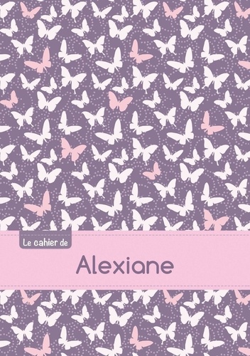  XXX - Le cahier d'Alexiane - Blanc, 96p, A5 - Papillons Mauve.
