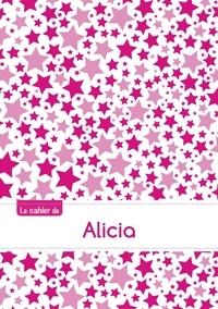  XXX - Le cahier d'Alicia - Blanc, 96p, A5 - Constellation Rose.