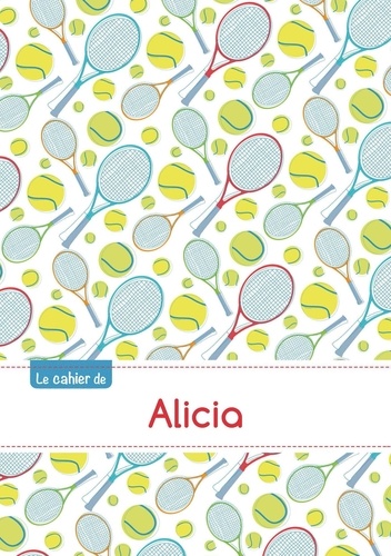  XXX - Le cahier d'Alicia - Petits carreaux, 96p, A5 - Tennis.