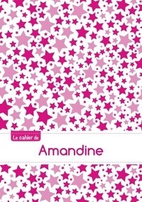  XXX - Le cahier d'Amandine - Petits carreaux, 96p, A5 - Constellation Rose.