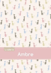  XXX - Le cahier d'Ambre - Blanc, 96p, A5 - Chats.