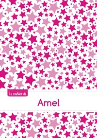 Le cahier d'Amel - Petits carreaux, 96p, A5 - Constellation Rose