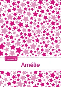Le cahier d'Amélie - Petits carreaux, 96p, A5 - Constellation Rose