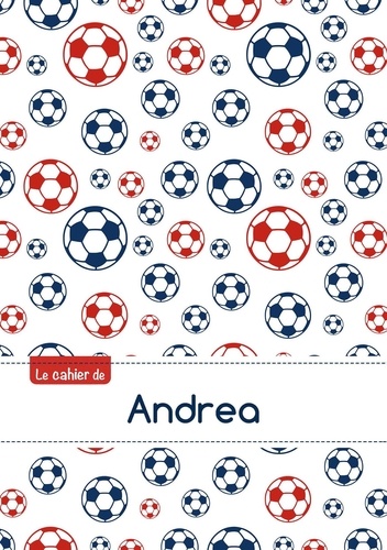  XXX - Le cahier d'Andrea - Petits carreaux, 96p, A5 - Football Paris.