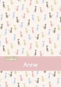  XXX - Le cahier d'Anne - Petits carreaux, 96p, A5 - Chats.