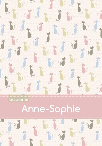  XXX - Le cahier d'Anne-Sophie - Blanc, 96p, A5 - Chats.
