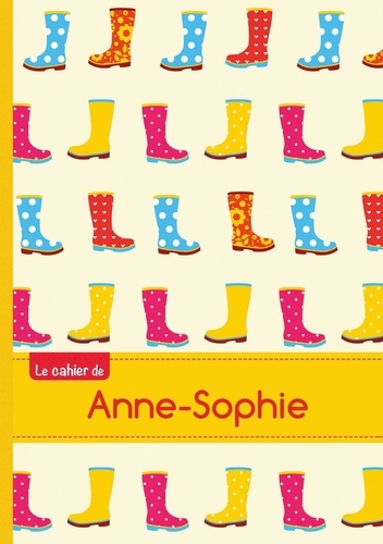  XXX - Le cahier d'Anne-Sophie - Petits carreaux, 96p, A5 - Bottes de pluie.